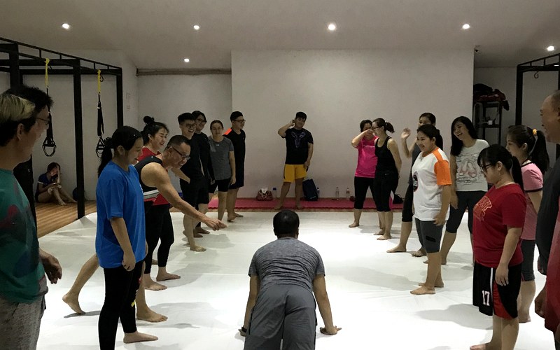 Fun group coaching session